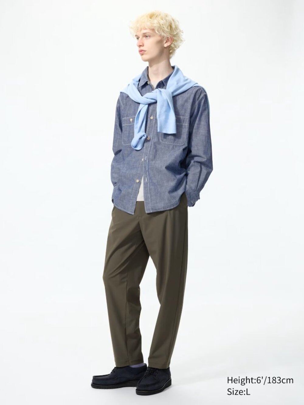 Uniqlo Men's Ultra Stretch Pants - Size L - Olive